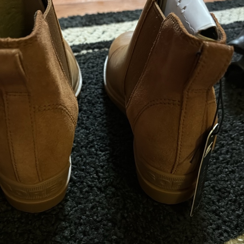 Women’s SOREL Evie II Chelsea Leather Waterproof Evie Ankle Boots size 10M. New - Picture 4 of 16